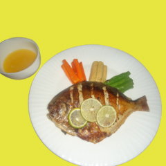 Hot and Spicy Grilled Pomfret