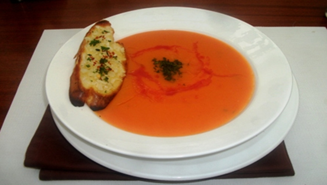 Water Melon & Pumpkin Soup vegetarian recipe