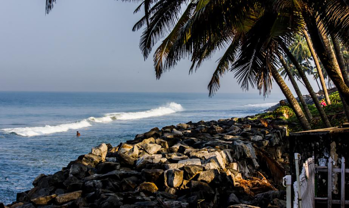 Image Name - varkala beach kerala india